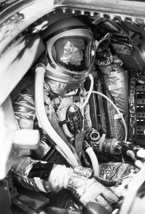 Framed Print : Scott Carpenter Inside Space Capsule Framed Print : Scott Carpenter Inside Space Capsule