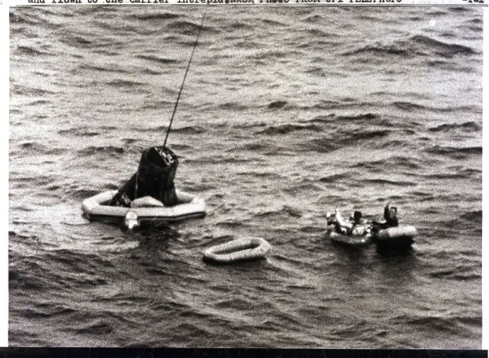 Framed Print : Scott Carpenter and Paramedic in Life Raft Framed Print : Scott Carpenter and Paramedic in Life Raft