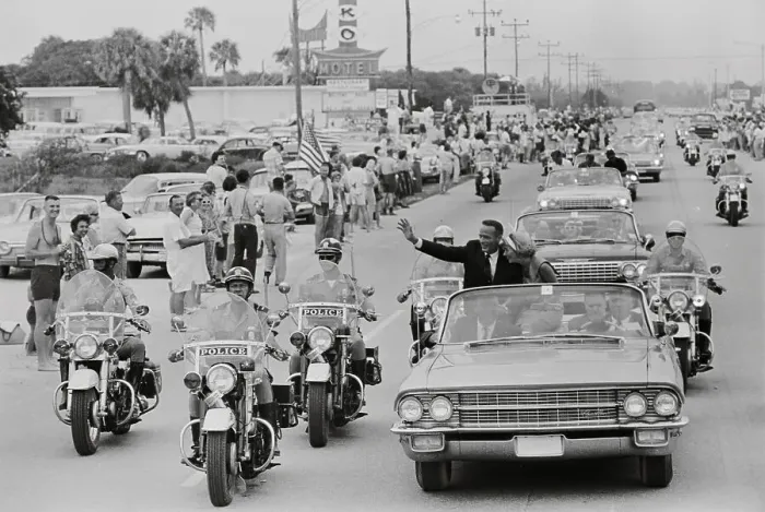 Framed Print : Scott Carpenter Waving to Crowd Framed Print : Scott Carpenter Waving to Crowd