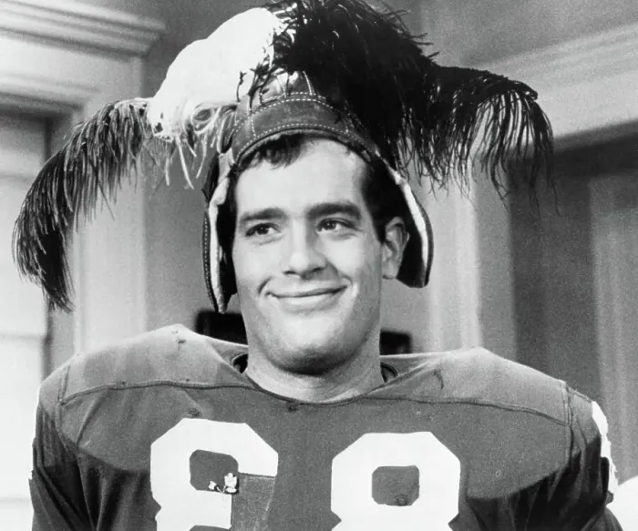 Framed Print : Scott Newman In Football Uniform & Hat