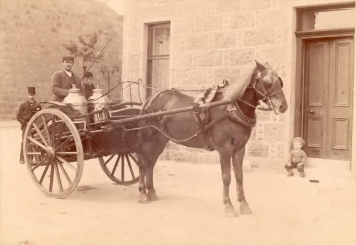 Framed Print : Scottish Milkman Framed Print : Scottish Milkman