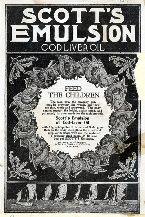 Framed Print : Scott's Emulsion Cod Liver Oil Advertisement Framed Print : Scott's Emulsion Cod Liver Oil Advertisement