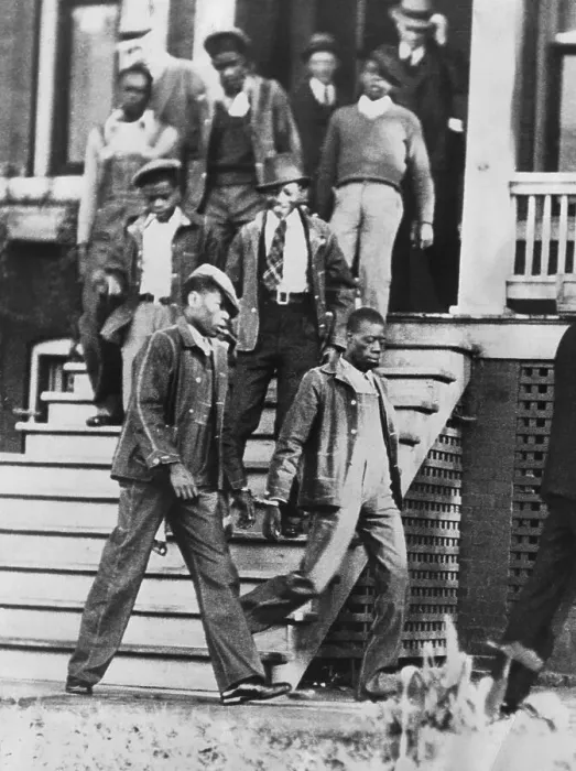 Framed Print : Scottsboro Defendants Leaving Jail Framed Print : Scottsboro Defendants Leaving Jail