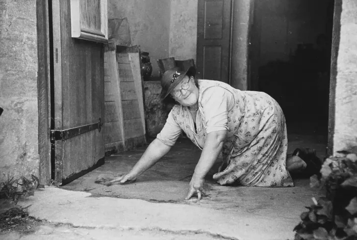 Framed Print : Scrubbing Floors Framed Print : Scrubbing Floors