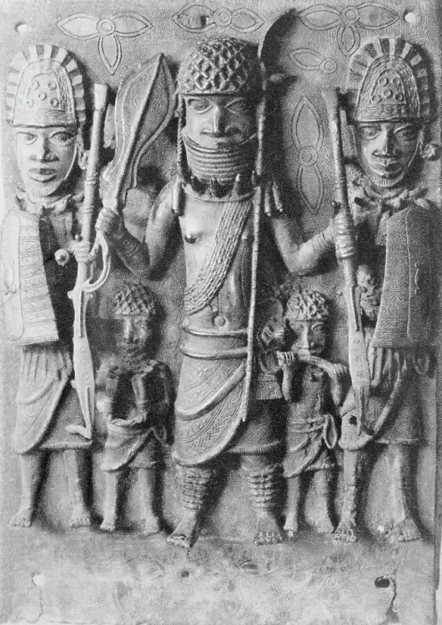 Framed Print : Sculpture of Benin Warriors Framed Print : Sculpture of Benin Warriors