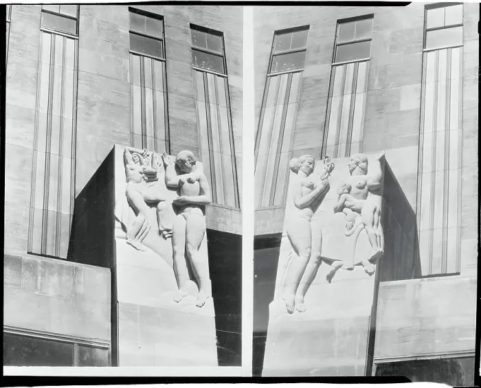 Framed Print : Sculptures by Leo Friedlander Framed Print : Sculptures by Leo Friedlander