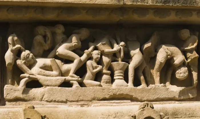 Framed Print : Sculptures on a temple, Lakshmana Temple, Khajuraho, Chhatarpur District, Madhya Pradesh, India Framed Print : Sculptures on a temple, Lakshmana Temple, Khajuraho, Chhatarpur District, Madhya Pradesh, India