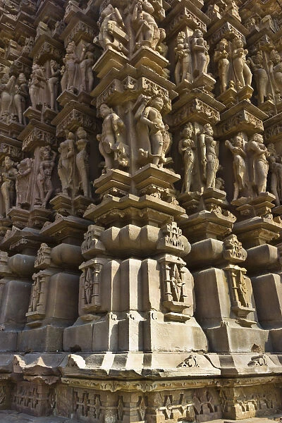 Sculptures of Vamana Temple, Khajuraho, Chhatarpur District, Madhya Pradesh, India