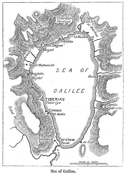 Sea of Galilei map 1884