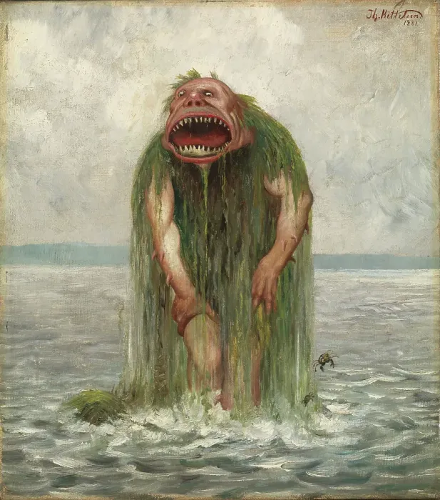 Framed Print : The Sea Monster Framed Print : The Sea Monster