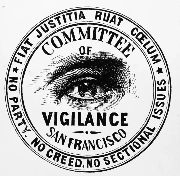 Framed Print : Seal of the California Vigilance Committee Framed Print : Seal of the California Vigilance Committee