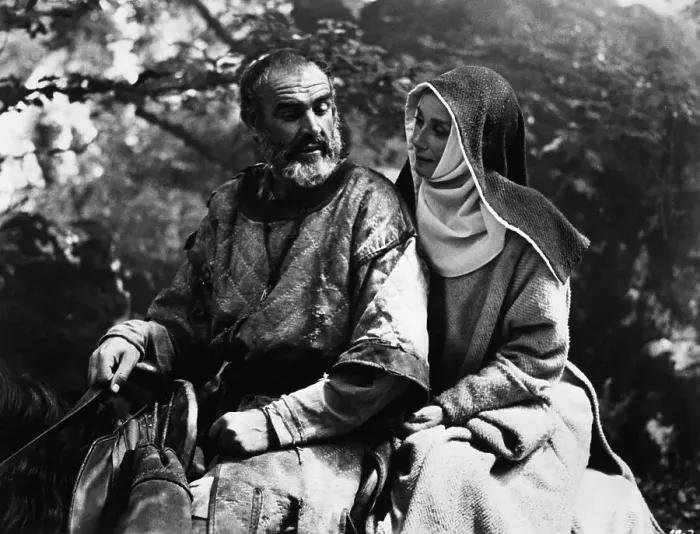 Framed Print : Sean Connery and Audrey Hepburn in Robin and Marian Framed Print : Sean Connery and Audrey Hepburn in Robin and Marian