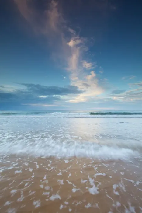 Framed Print : Seascape Photograph with Water Motion Framed Print : Seascape Photograph with Water Motion