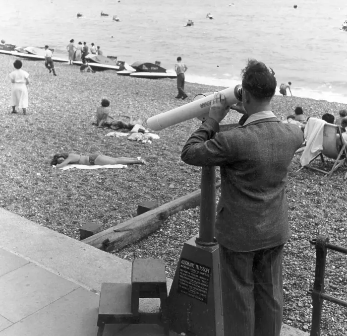 Framed Print : Seaside Voyeur Framed Print : Seaside Voyeur
