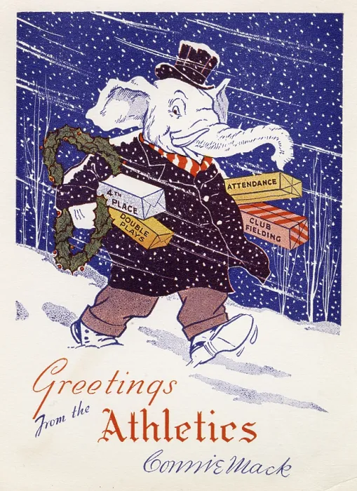 Framed Print : Season's Greetings From The Athletics