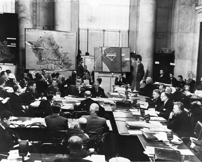 Framed Print : Seated Group at Pearl Harbor Hearings Framed Print : Seated Group at Pearl Harbor Hearings