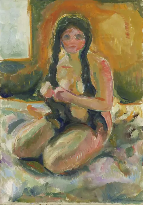Framed Print : Seated Nude Framed Print : Seated Nude