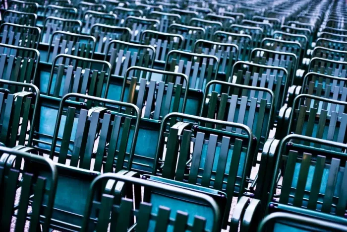 Framed Print : Empty seats