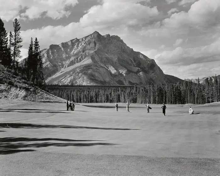 Framed Print : Second Hole of Banff Springs Hotel Golf Course Framed Print : Second Hole of Banff Springs Hotel Golf Course