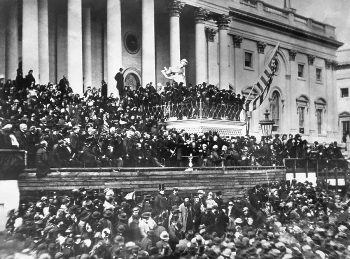 Framed Print : Second Inauguration Of Abraham Lincoln Framed Print : Second Inauguration Of Abraham Lincoln