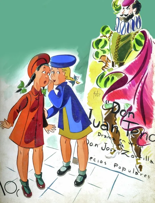 Framed Print : A Secret. Cover to Carteles magazine by Andres Garcia Benitez (1916-1981)