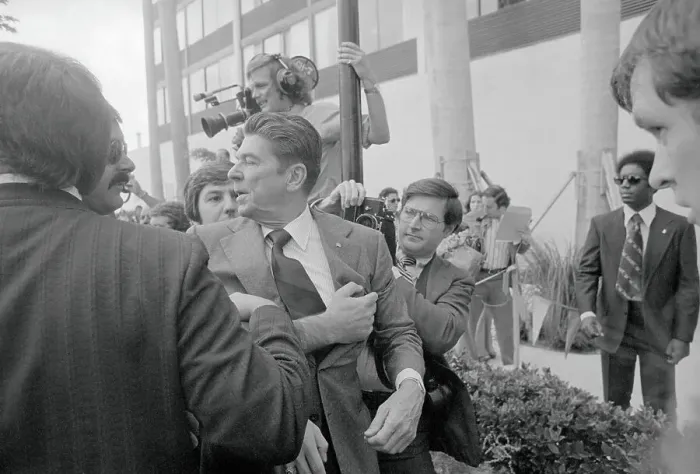 Framed Print : Secret Service Agents Grabbing Ronald Reagan Framed Print : Secret Service Agents Grabbing Ronald Reagan