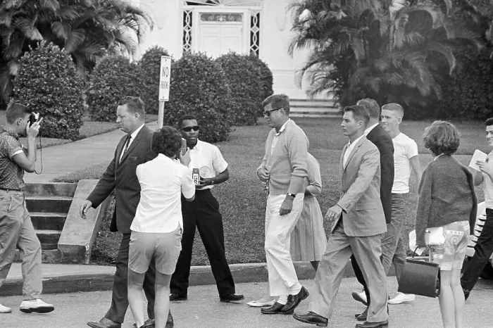 Framed Print : Secret Service Escorting President John F. Kennedy Framed Print : Secret Service Escorting President John F. Kennedy