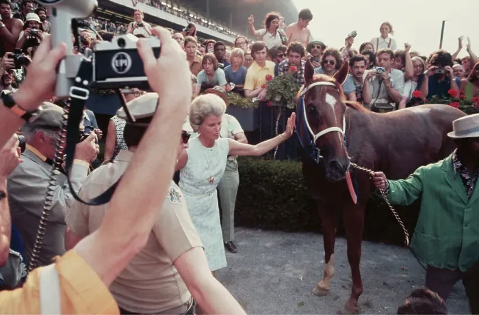 Framed Print : Secretariat After Winning Triple Crown Framed Print : Secretariat After Winning Triple Crown