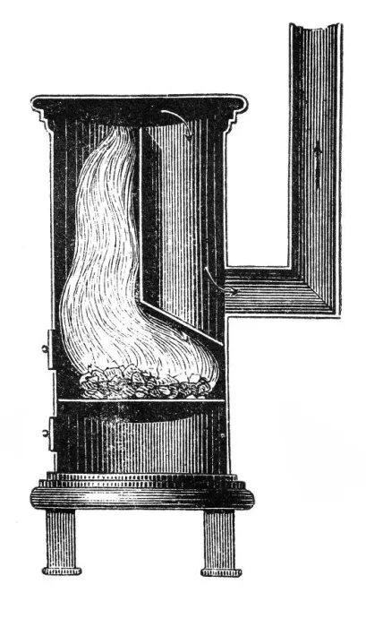 Framed Print : Section of a furnace Framed Print : Section of a furnace