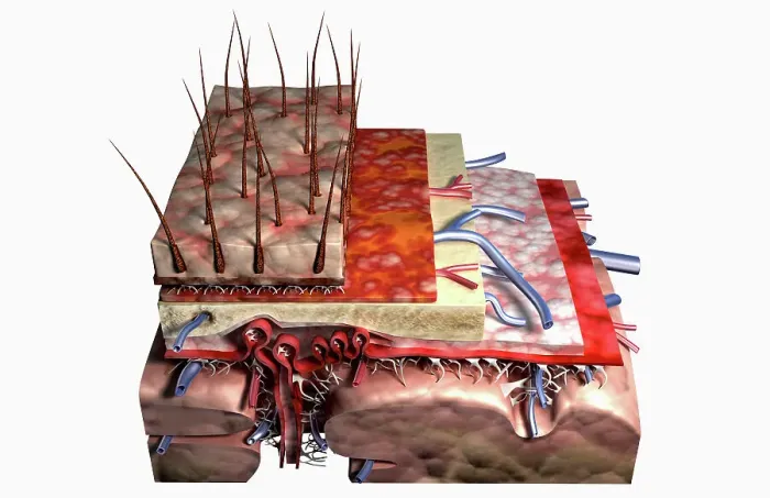 Framed Print : Sectional anatomy of the scalp