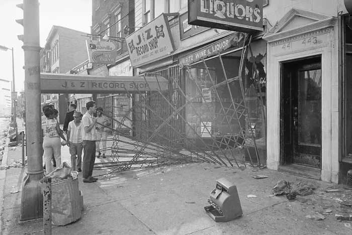 Framed Print : Security Gate Broken of Liquor Store Framed Print : Security Gate Broken of Liquor Store