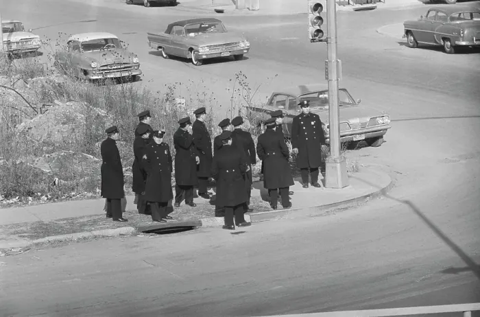 Framed Print : Security Presence At Funeral Of Herbert Lehman Framed Print : Security Presence At Funeral Of Herbert Lehman