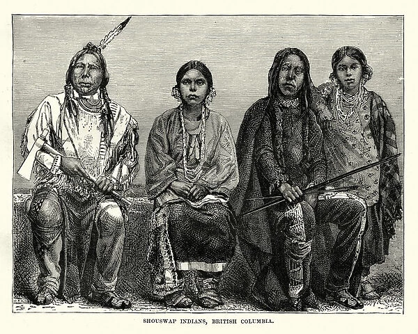 Secwepemc First Nations people, British Columbia, 19th Century