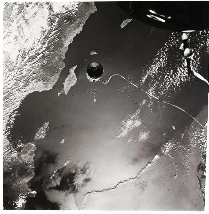 Framed Print : Segment of Gemini XI Above Earth Framed Print : Segment of Gemini XI Above Earth