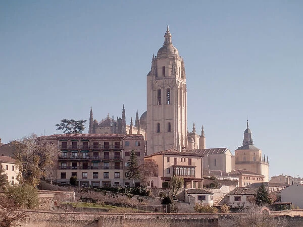 Segovia cathedral and city walls