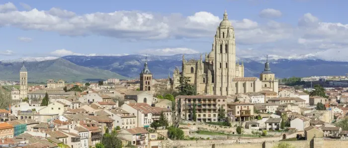 Framed Print : Segovia Cathedral and old town, Segovia, Castile and Leon, Spain Framed Print : Segovia Cathedral and old town, Segovia, Castile and Leon, Spain