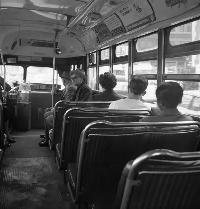 Framed Print : Segregated Bus in Alabama Framed Print : Segregated Bus in Alabama