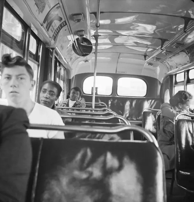 Framed Print : Segregated Bus in Alabama Framed Print : Segregated Bus in Alabama
