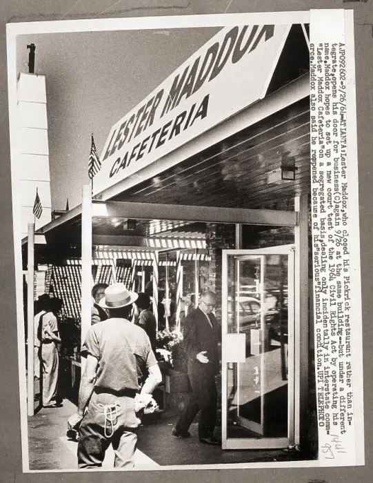 Framed Print : Segregated Lester Maddox Cafeteria Framed Print : Segregated Lester Maddox Cafeteria