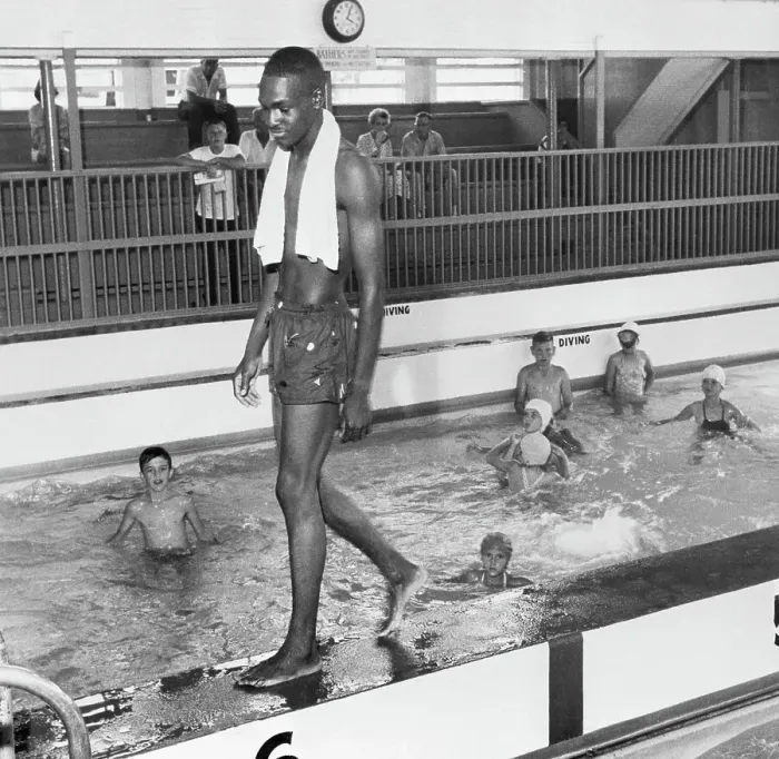 Framed Print : Segregated Swimming Pool Framed Print : Segregated Swimming Pool