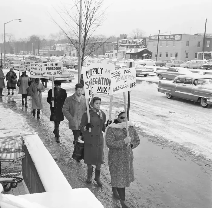 Framed Print : Segregation Protest In Englewood, NJ
