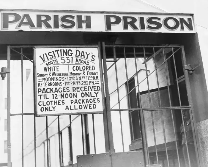 Framed Print : Segregation Sign At New Orleans Prison