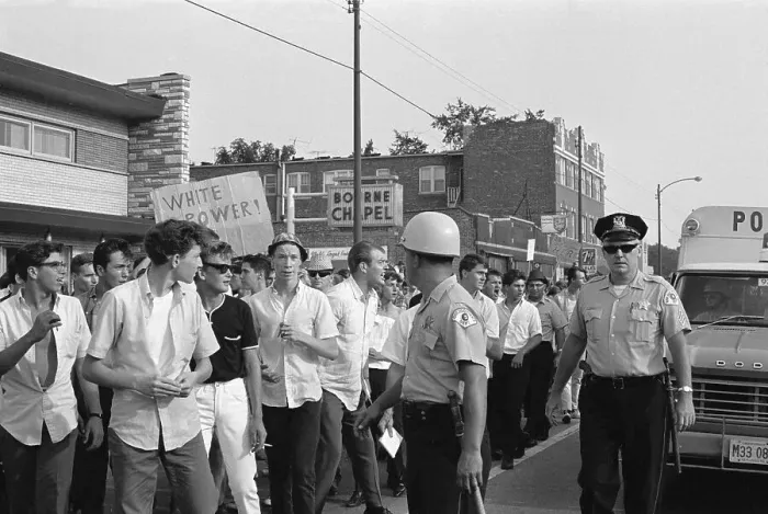 Framed Print : Segregationists at Civil Rights Demonstration Framed Print : Segregationists at Civil Rights Demonstration