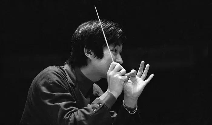 Framed Print : Seiji Ozawa Using Arms to Conduct Orchestra Framed Print : Seiji Ozawa Using Arms to Conduct Orchestra