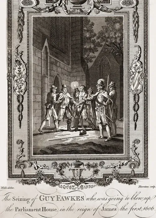 Framed Print : The Seizing of Guy Fawkes Framed Print : The Seizing of Guy Fawkes
