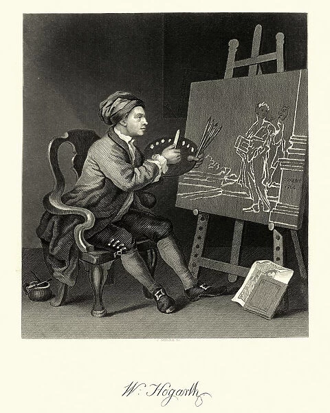 Self Portrait of the Artist by William Hogarth