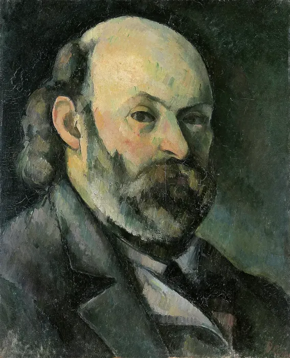 Framed Print : Self-portrait, by Cézanne Paul, 19th Century, 1882-1885, oil on canvas, cm 45 x 37