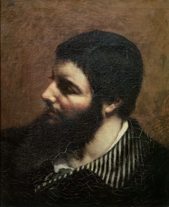 Framed Print : Self Portrait with Striped Collar (oil on canvas) Framed Print : Self Portrait with Striped Collar (oil on canvas)