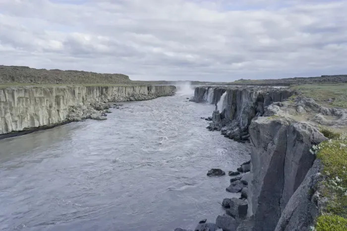 Framed Print : Selfoss, Joekulsa a Fjoellum river, Joekulsargljufur National Park, Iceland, Europe