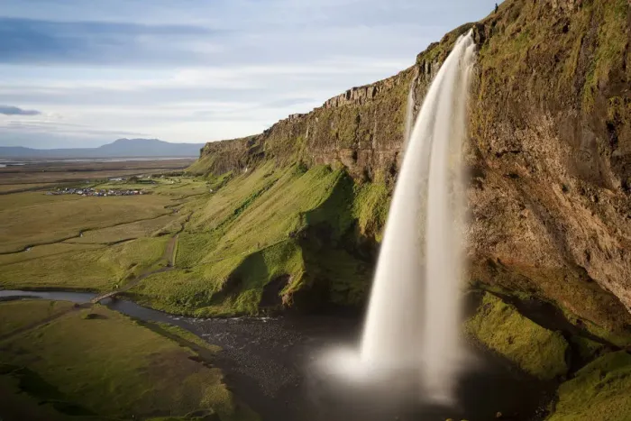 Framed Print : Seljalandsfoss waterfall, Porsmoerk, South Iceland, Iceland, Europe